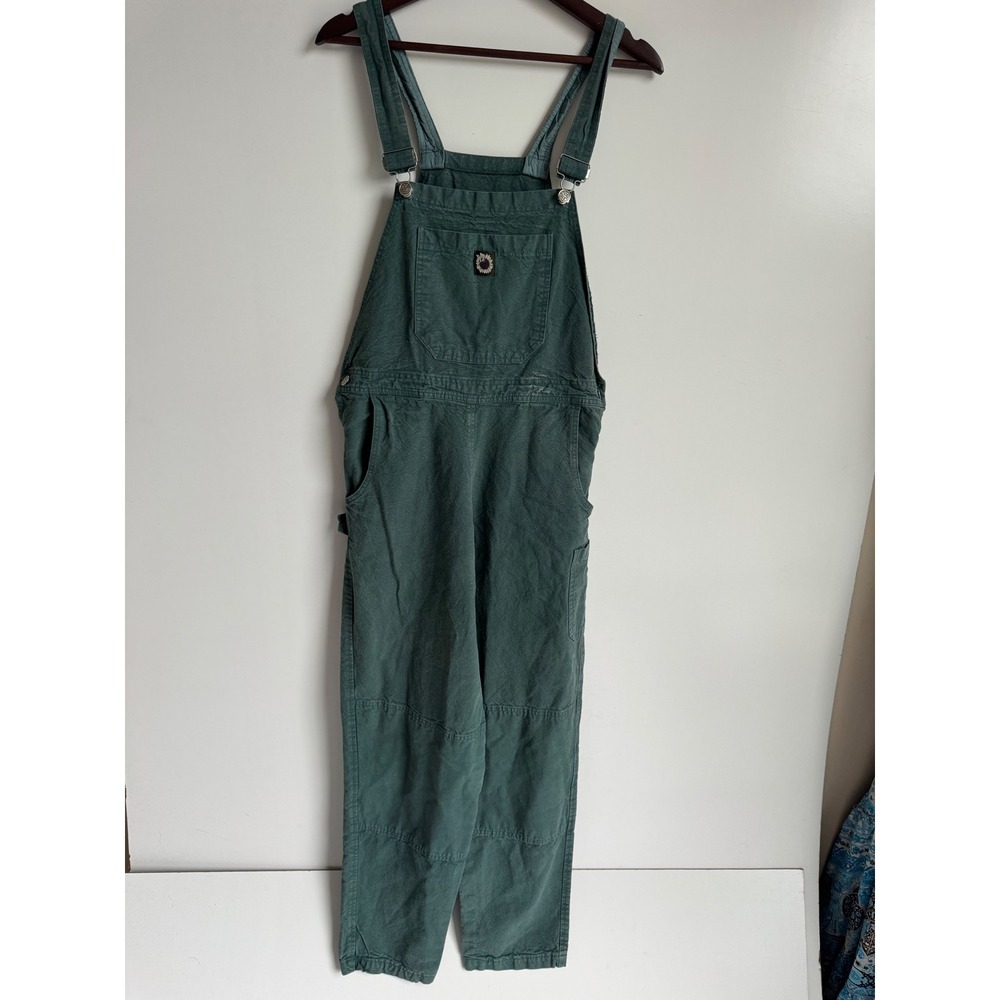 Garden Gear Vintage Green Cotton Bib Overalls Garden Workwear Cottagecore Small